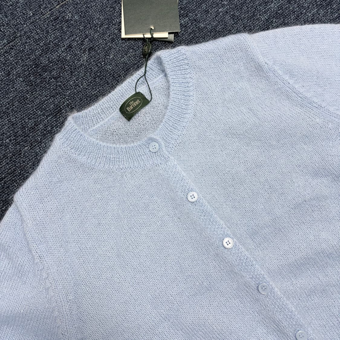 더 바넷 크롭 모헤어 니트 가디건 새상품 상품이미지3