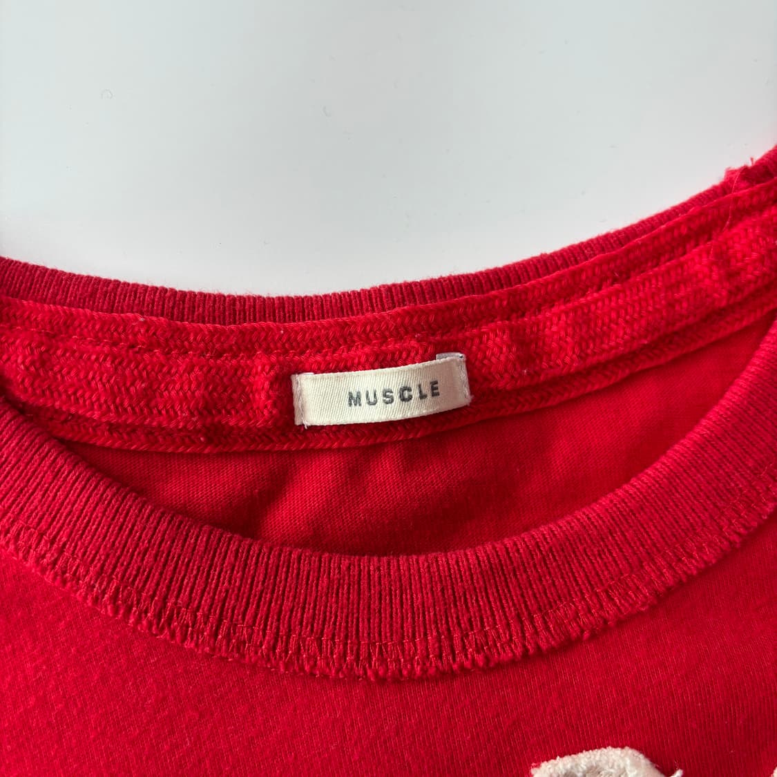 아베크롬비 앤 피치 빈티지 아치 로고 레드 반팔 티셔츠 상품이미지3