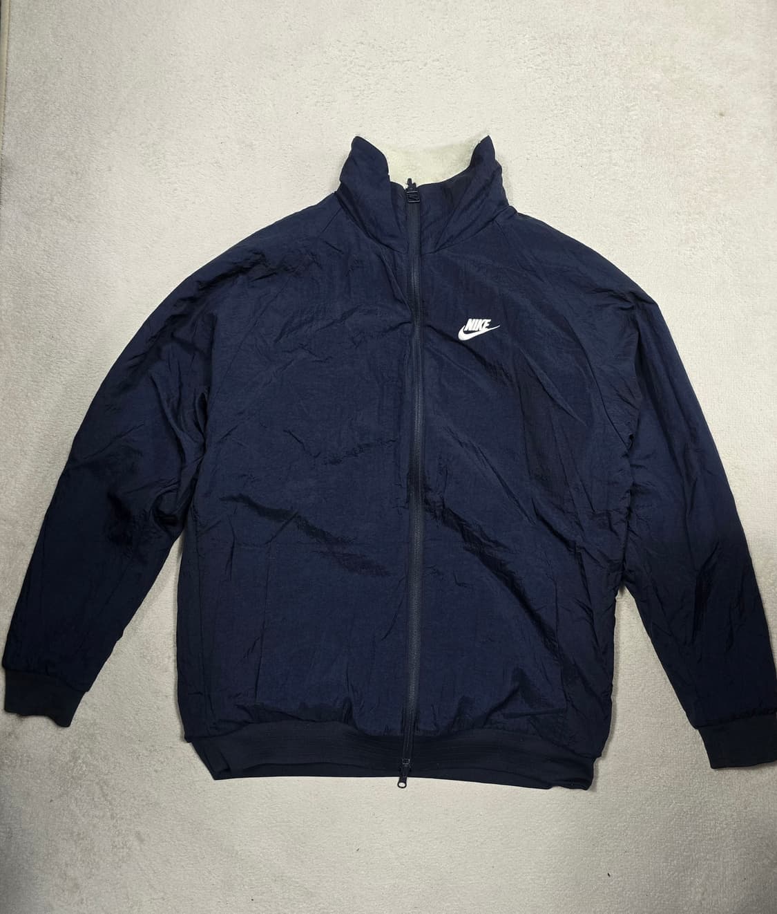 나이키 스우시 뽀글이 플리스 자켓 화이트 L사이즈 상품이미지6