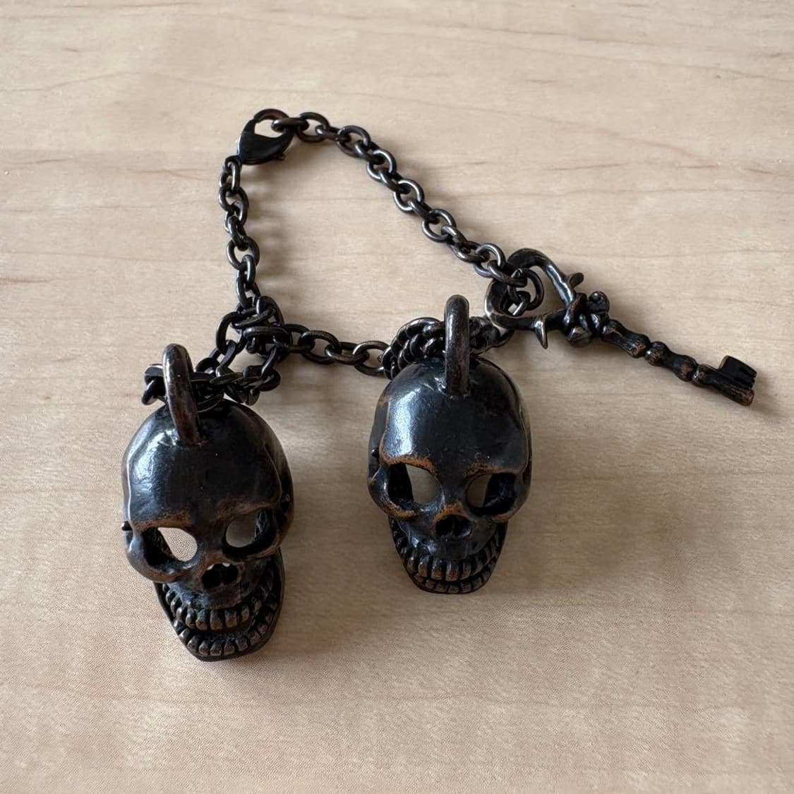 00s 넘버나인 더블 스컬 키체인 상품이미지2