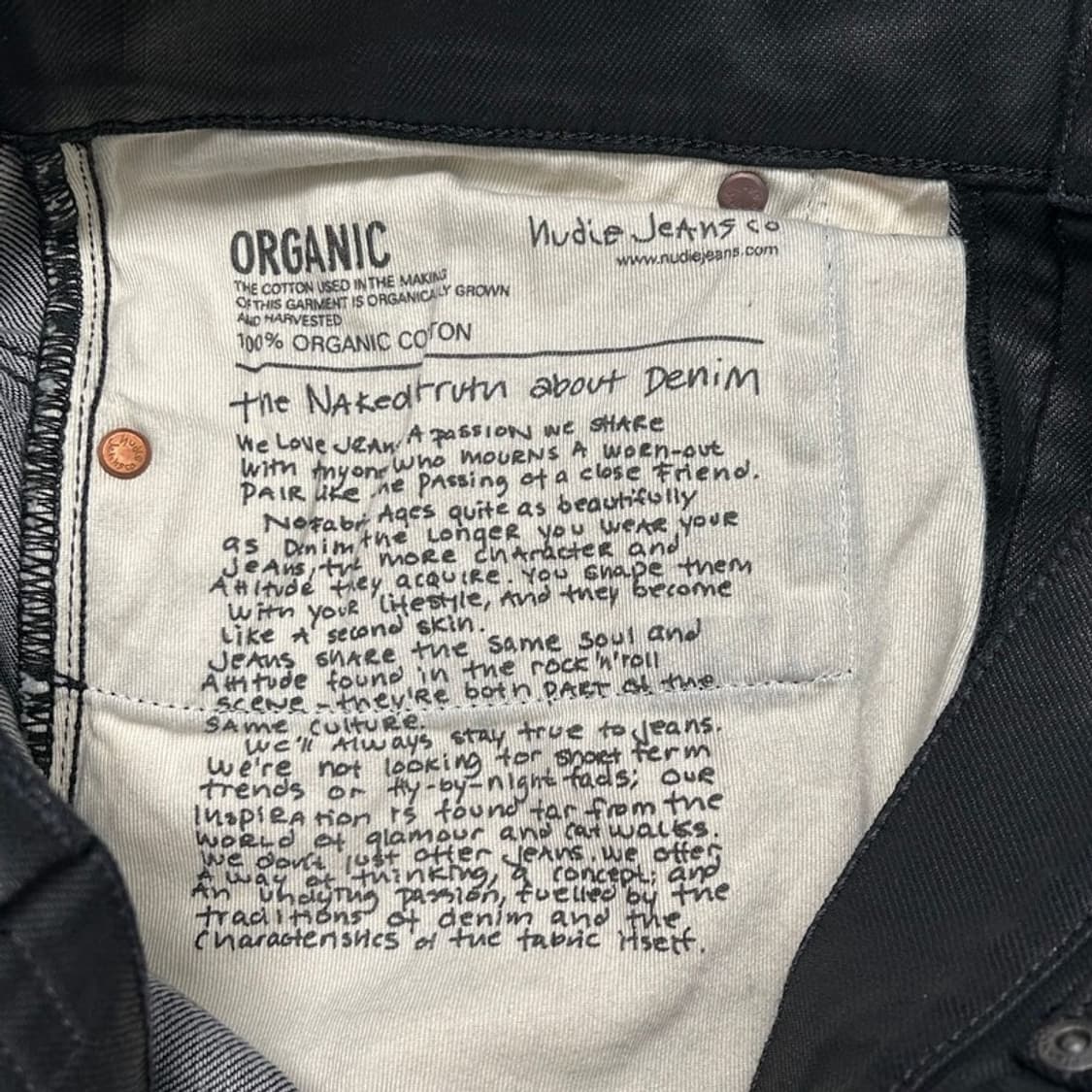 누디진 씬핀 오델 블랙 코팅진 30 32 상품이미지9