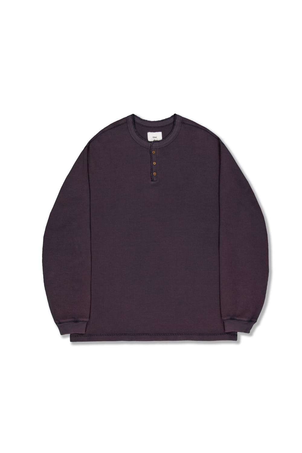 퍼렌 waffle henly neck long sleeve 판매합니다. 상품이미지1