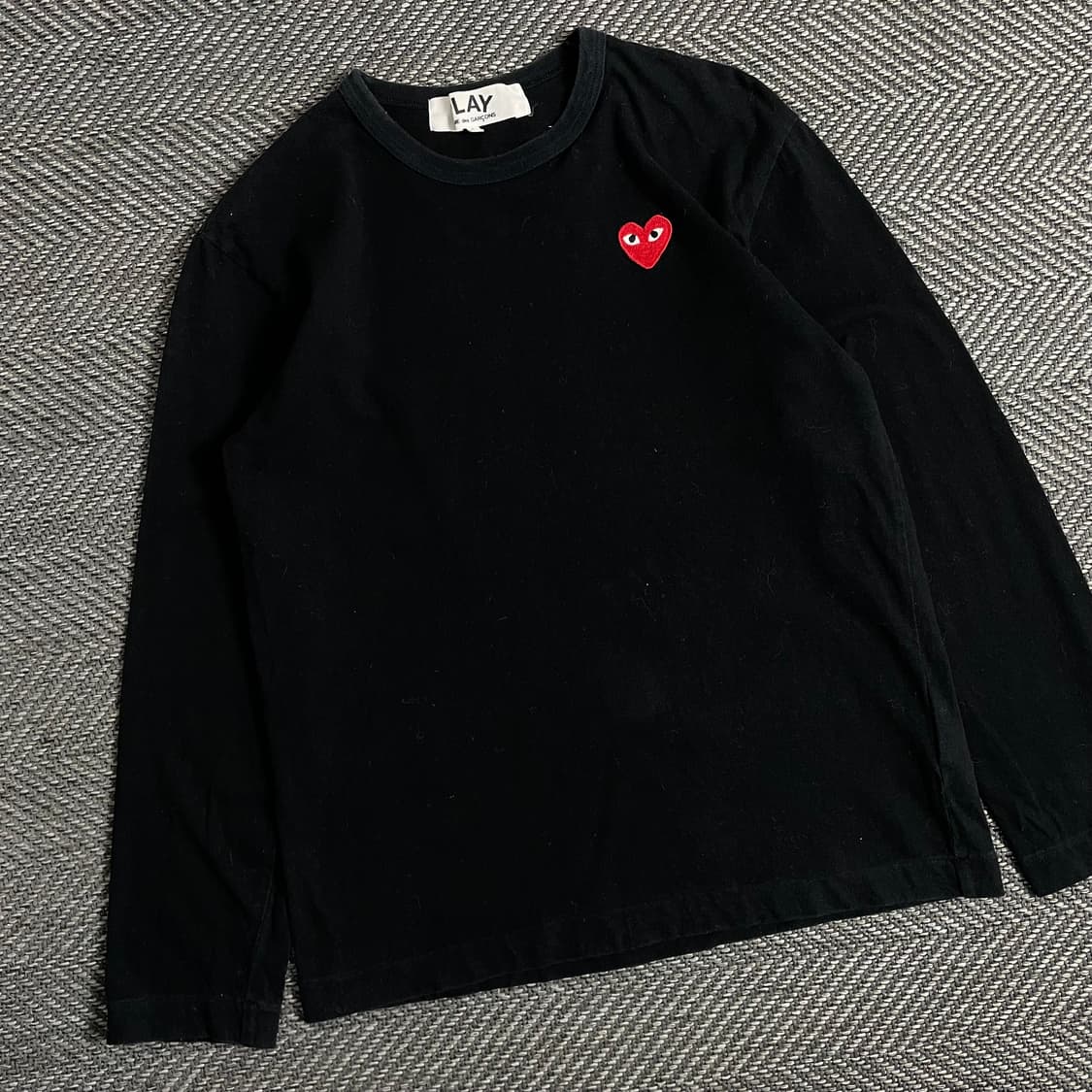 꼼데가르송 하트와펜 블랙 롱슬리브 티셔츠y 3020 상품이미지1