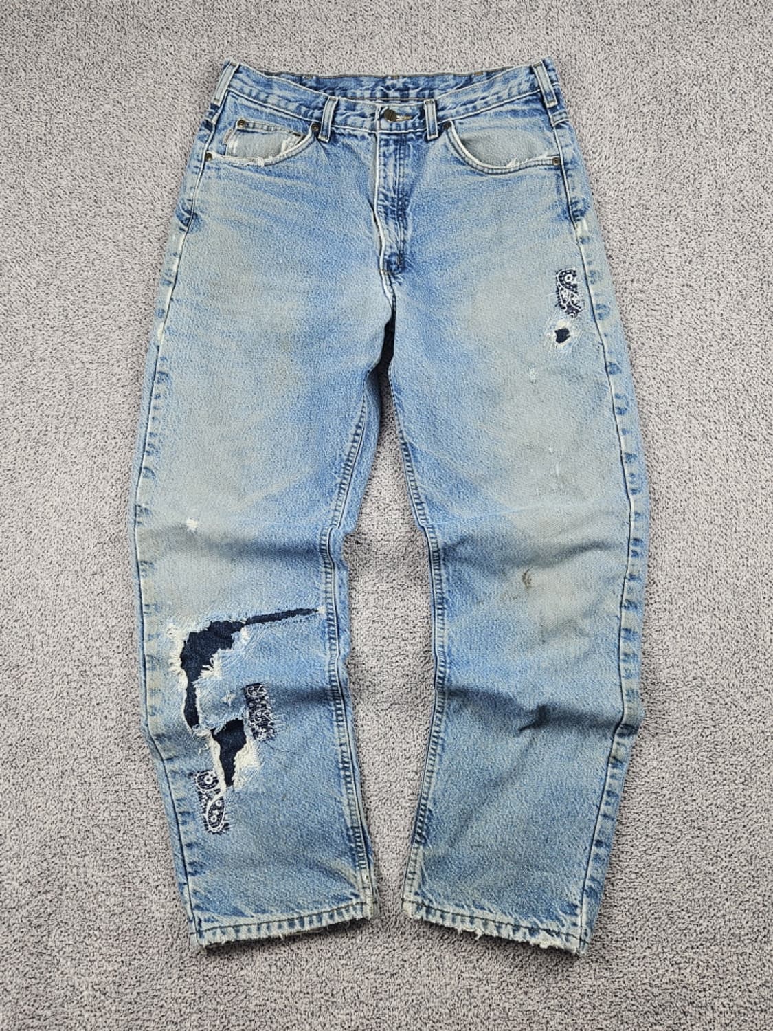 칼하트 헤비 플란넬 리페어 데님 워크 팬츠 ( 34X32 )/ 10121 상품이미지2