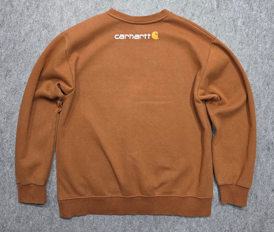 칼하트 스펠 빅로고 기모 맨투맨 된장 XL 상품이미지2