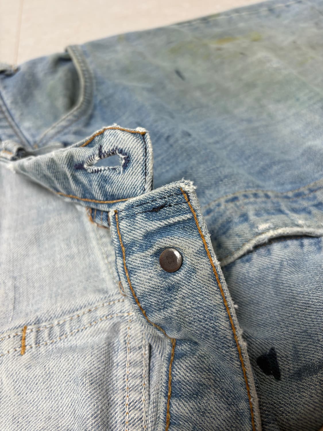 70s Levi's 646 벨바텀 트래쉬드 컨디션 상품이미지5