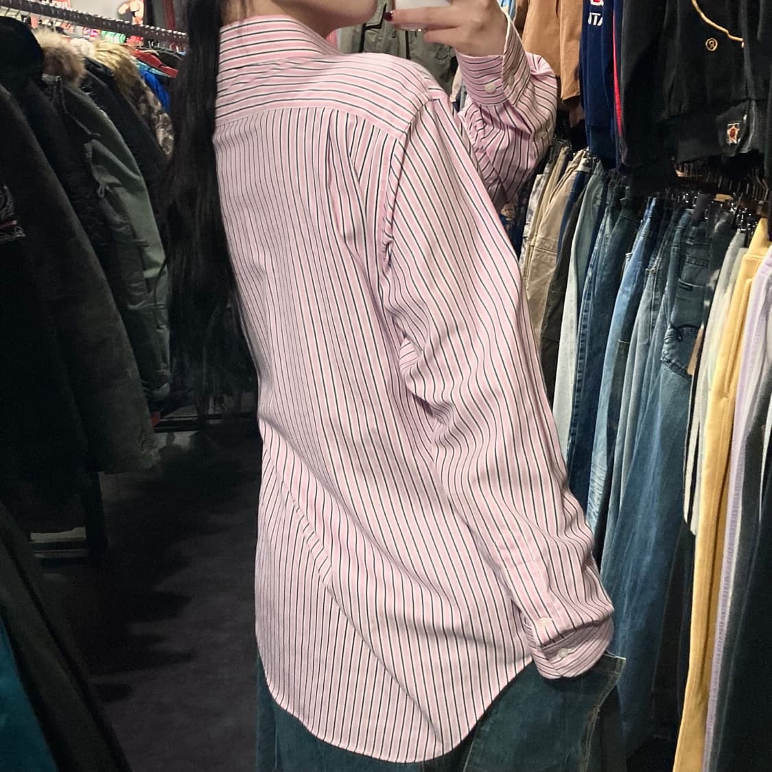 [IM] 폴로 랄프로렌 스트라이프 셔츠 핑크 상품이미지6