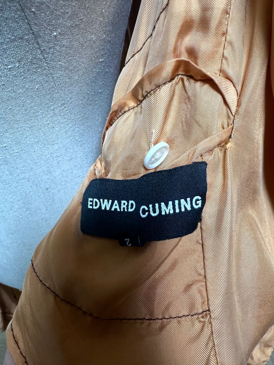 EDWARD CUMING 오렌지 실크 블레이저 2 상품이미지7