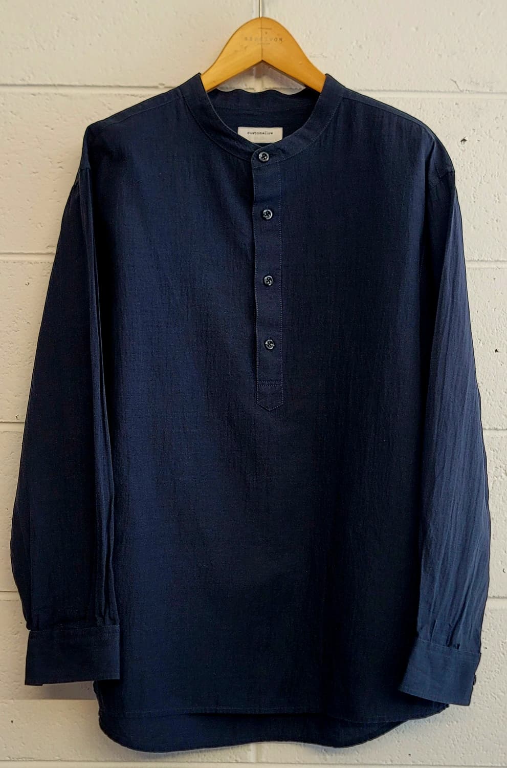 커스텀멜로우 린넨(마) 헨리넥(차이나카라) 셔츠 판매 상품이미지1
