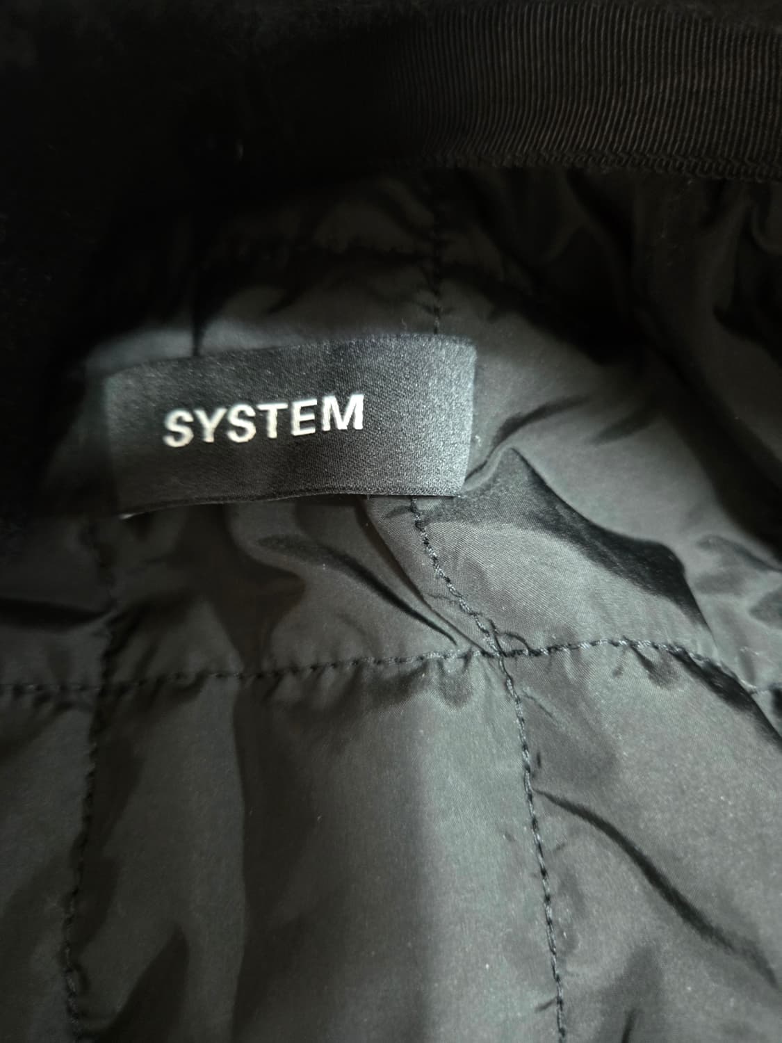 SYSTEM 시스템 블랙 패딩 점퍼 상품이미지4