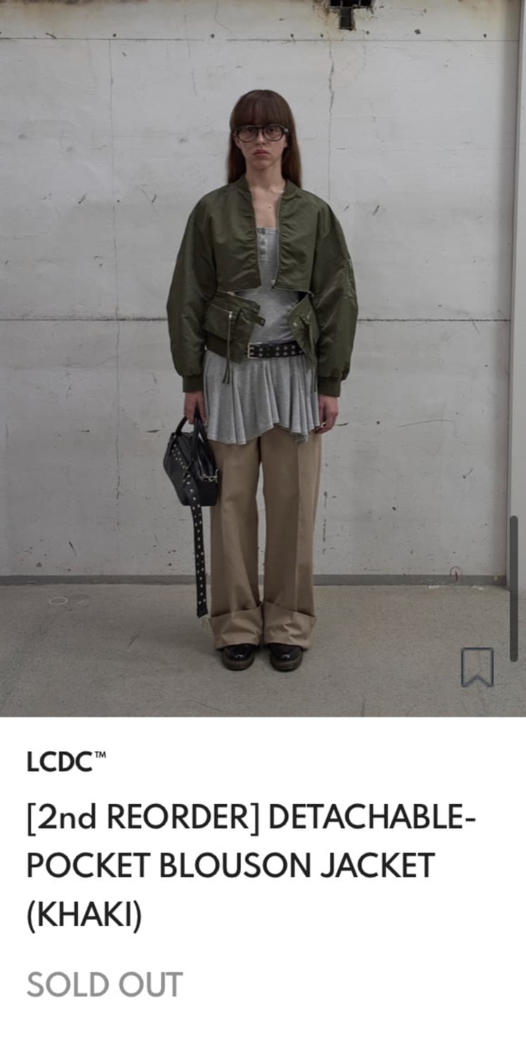 엘씨디씨 포켓 블루종 자켓 (KHAKI) 상품이미지7