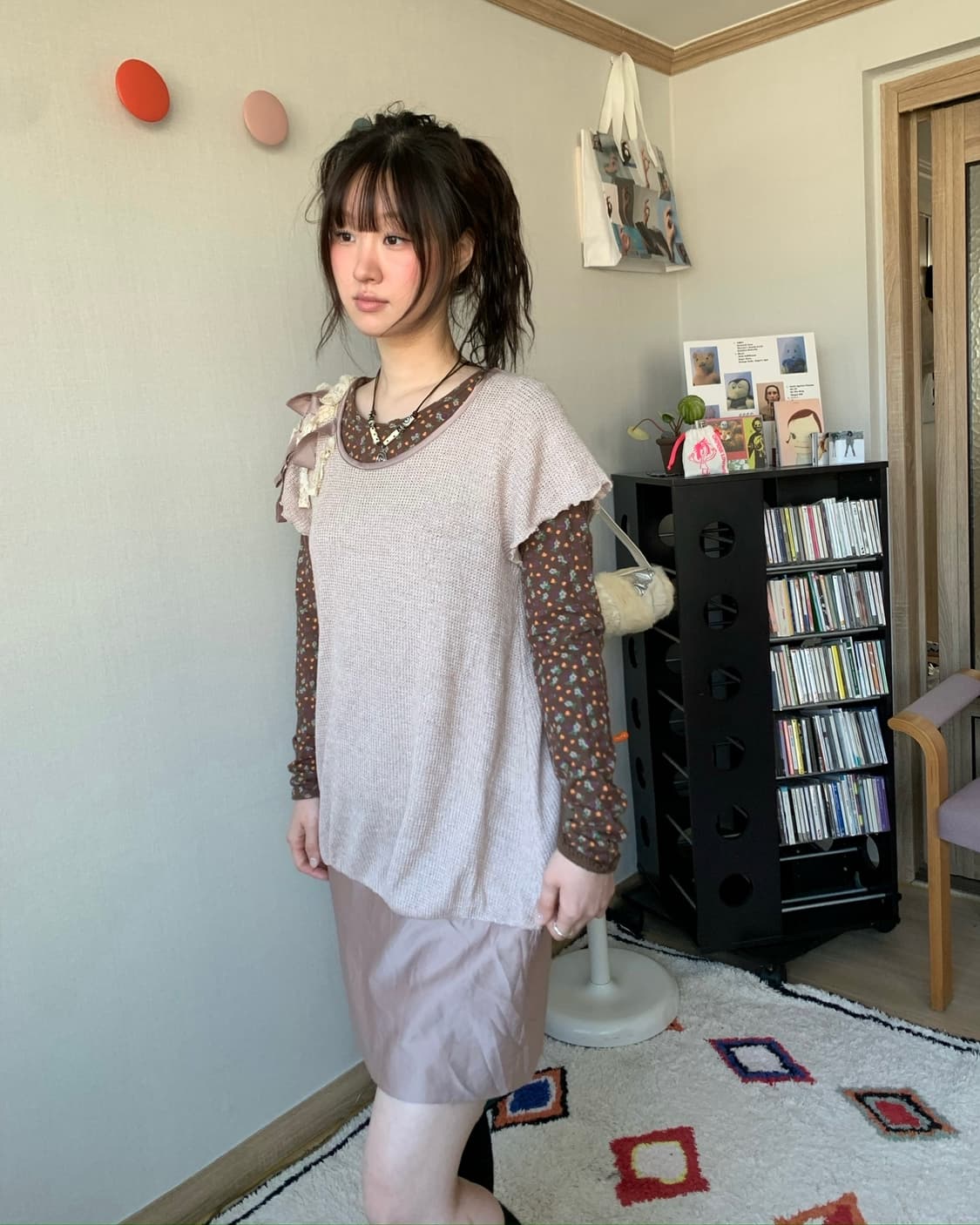 cube sugar, flower tee  상품이미지3