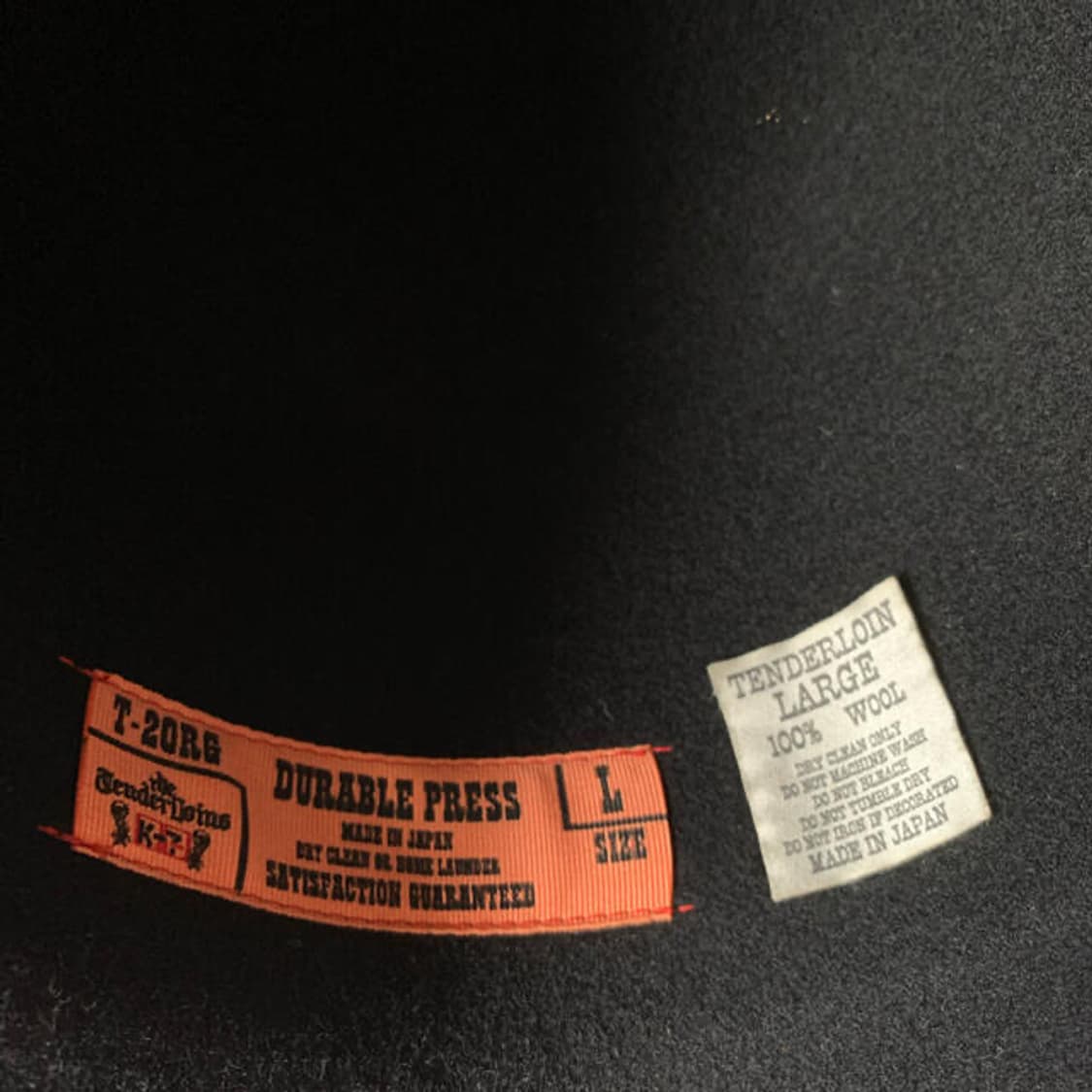 TENDERLOIN 텐더로인 울 펠트 모자 블랙 L사이즈  상품이미지4