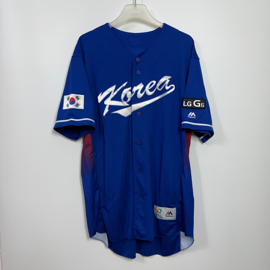 월드베이스볼클래식 WBC 장원준 28 국대 원정 유니폼 상품이미지1