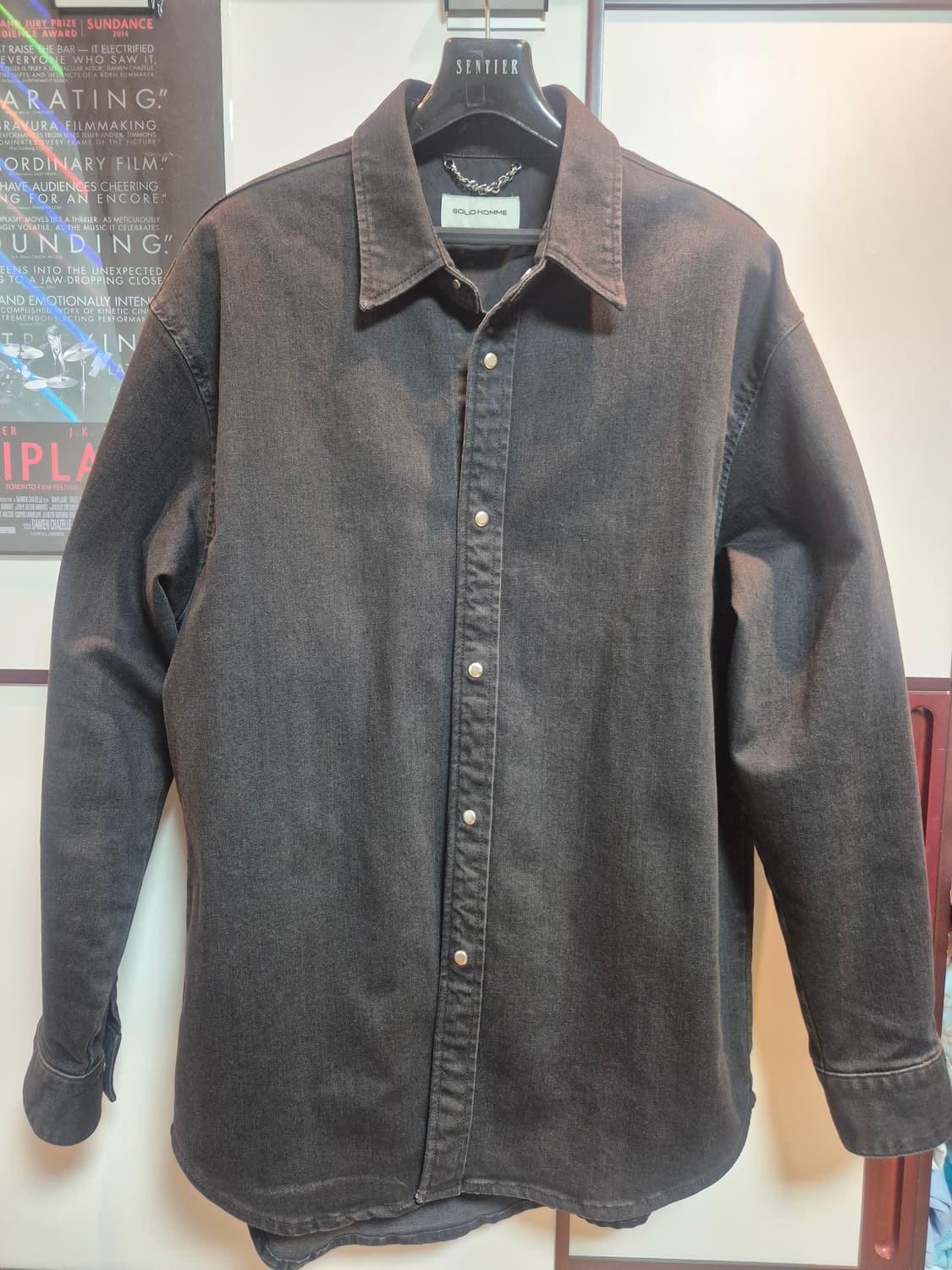 솔리드 옴므 블랙 데님 자켓 상품이미지1