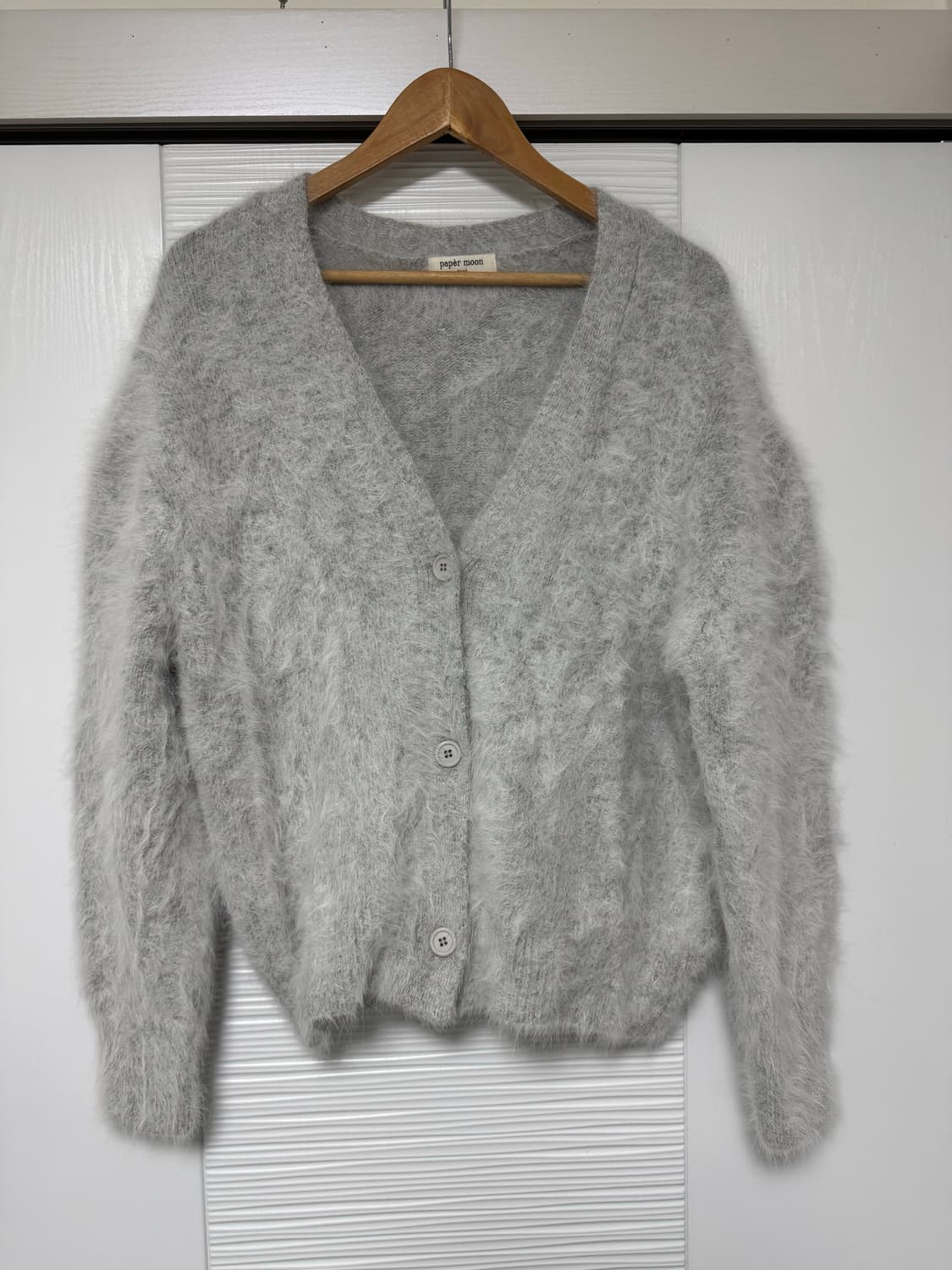 페이퍼문 럭스 밍크 앙고라 니트 가디건 상품이미지3