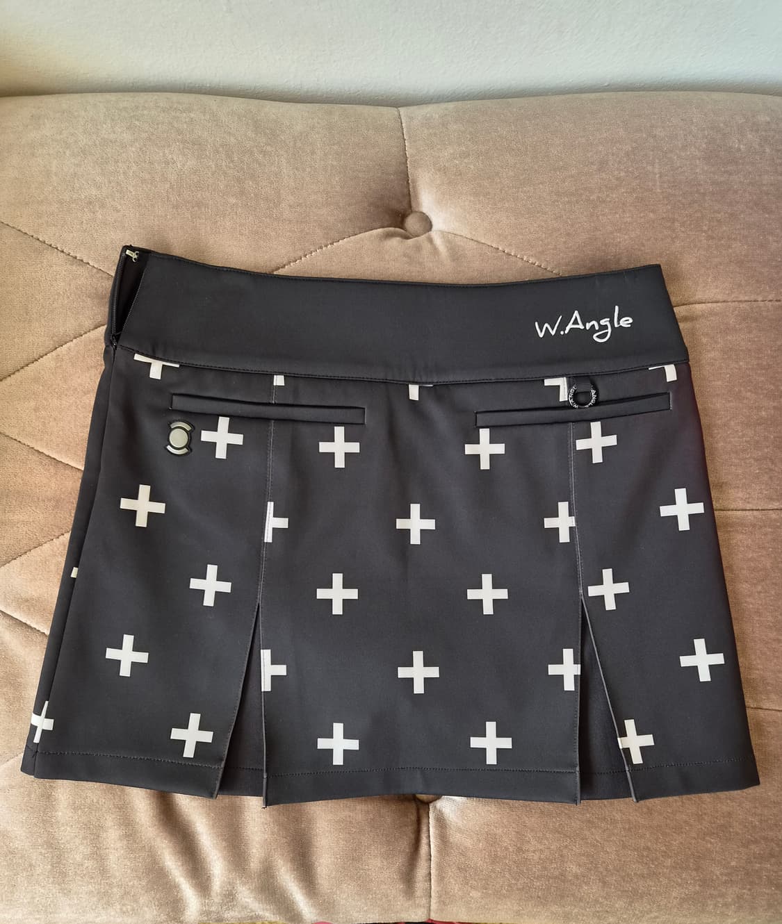 와이드앵글 여성 블랙치마반바지 64사이즈 상품이미지2