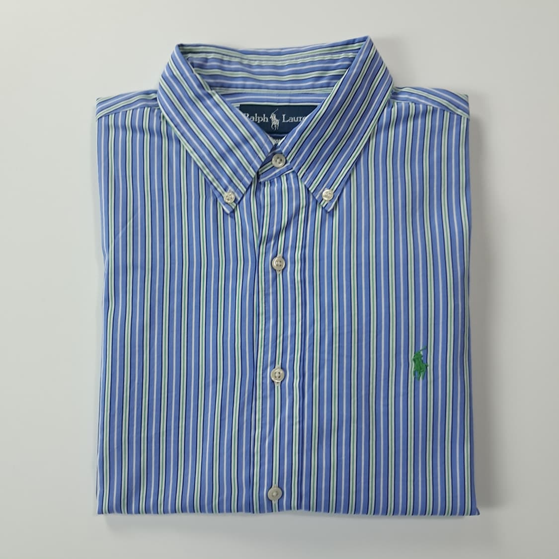 CK851 XL 폴로 블루그린 멀티 스트라이프 셔츠 남방 상품이미지7