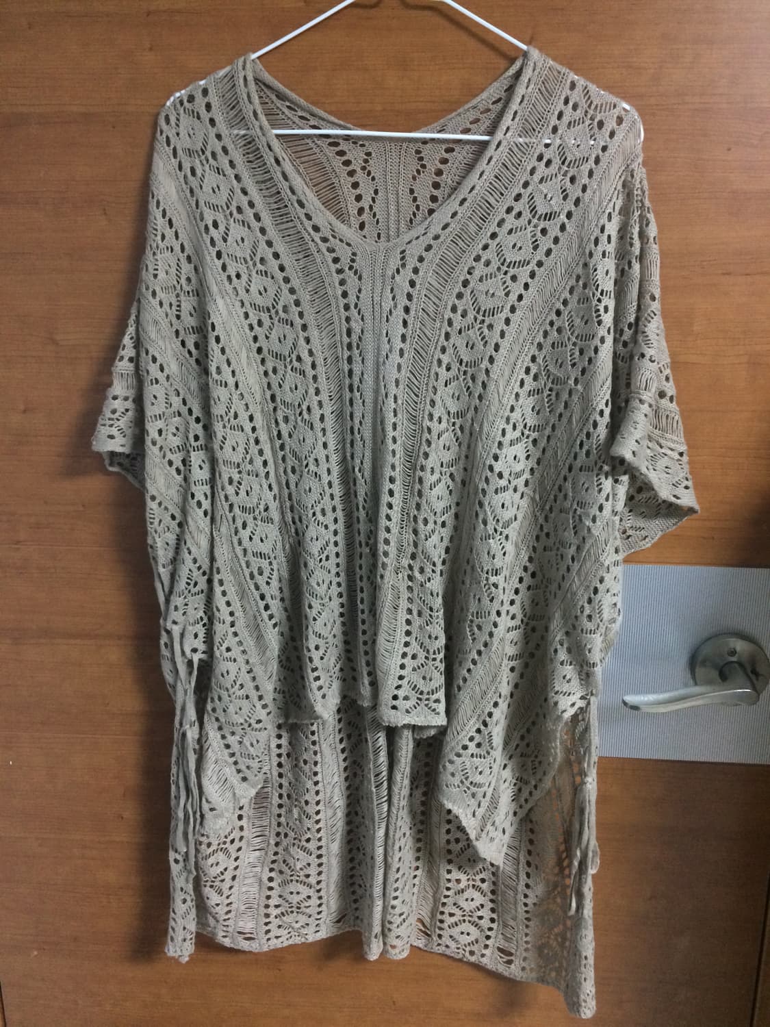 그런지 펀칭 그물 니트 상품이미지1