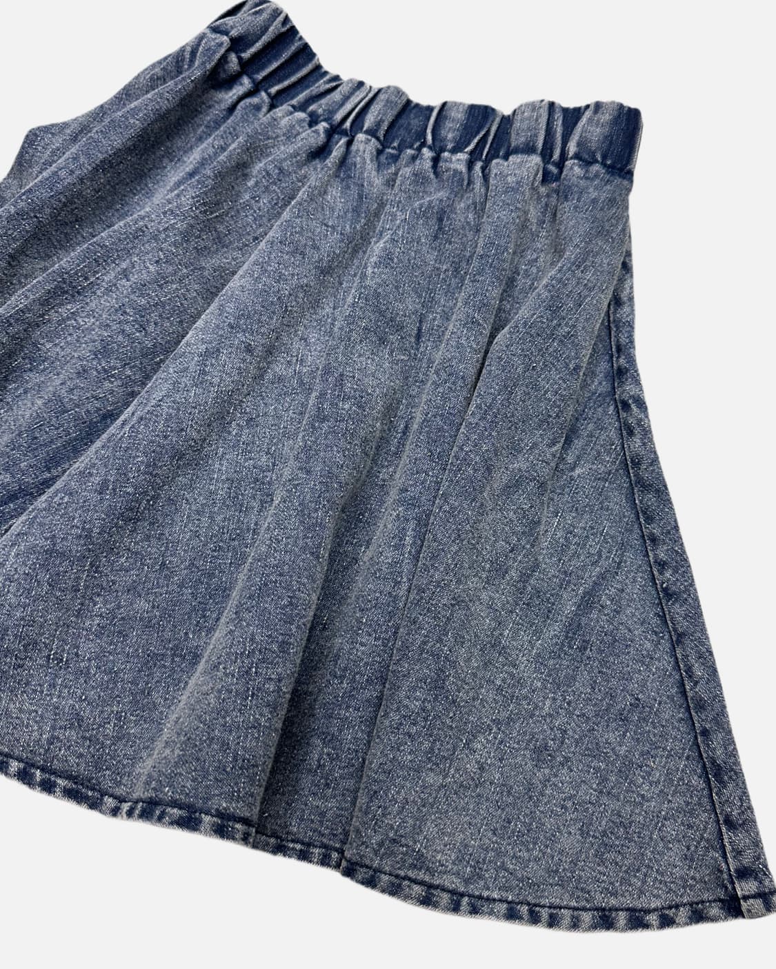 stone washing flare denim skirt 상품이미지3