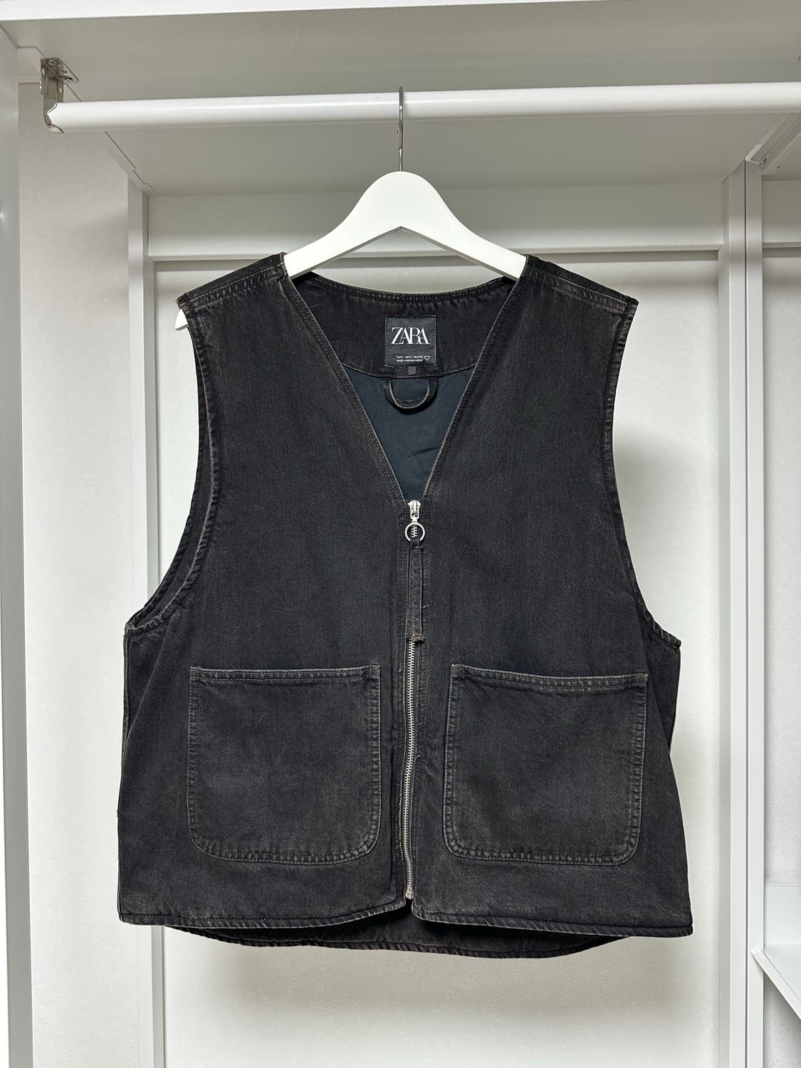 자라 콘스탄틴 워싱 베스트 다크 브라운 L 급처 상품이미지1