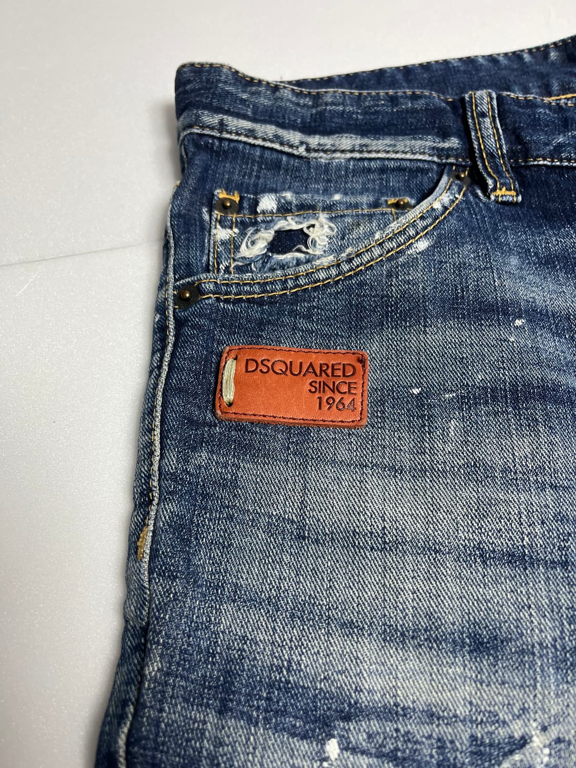 디스퀘어드2 빈티지 데미지 워싱 데님 팬츠 32 상품이미지4