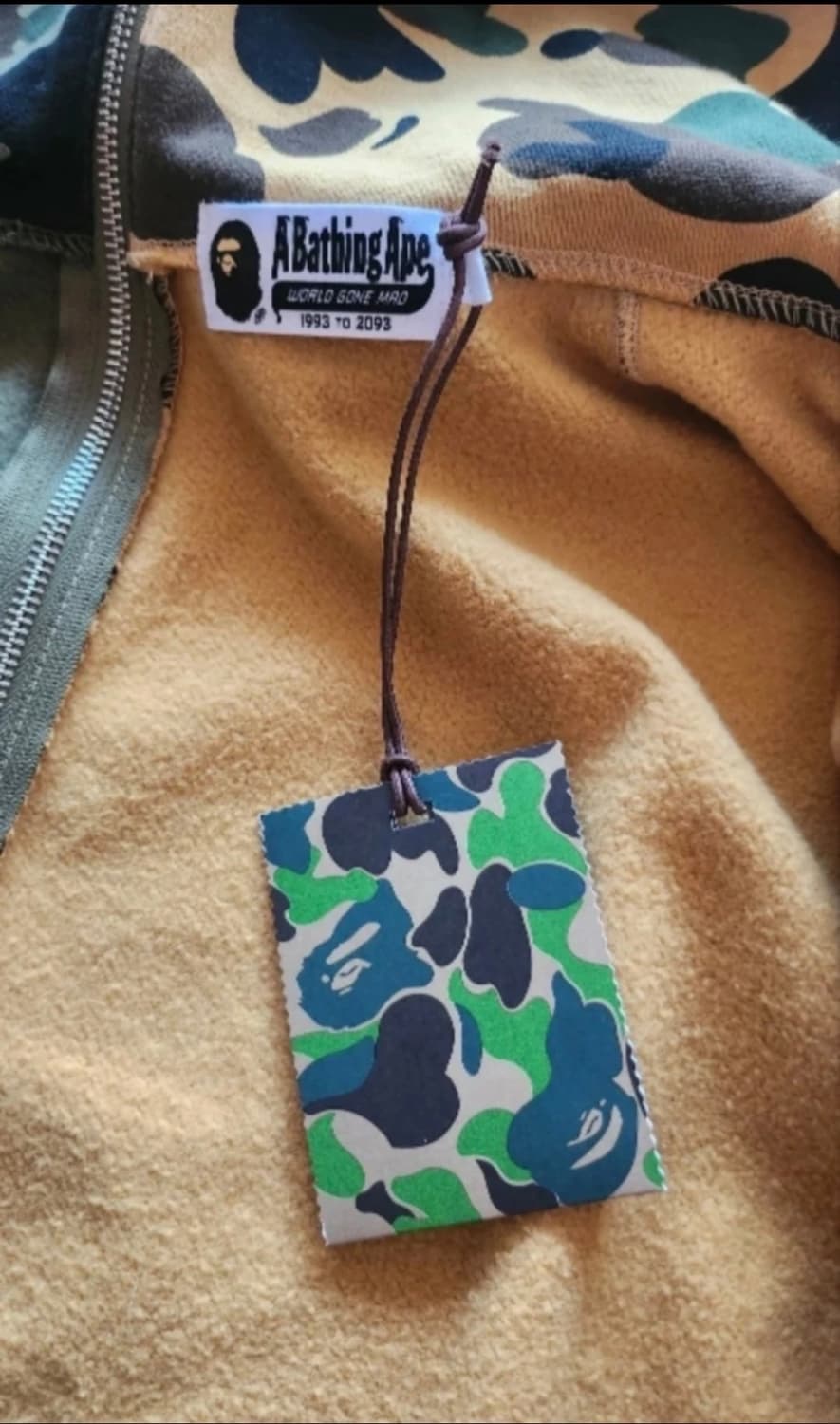 베이프 카모 풀후드 집업(XL) 새제품 상품이미지10