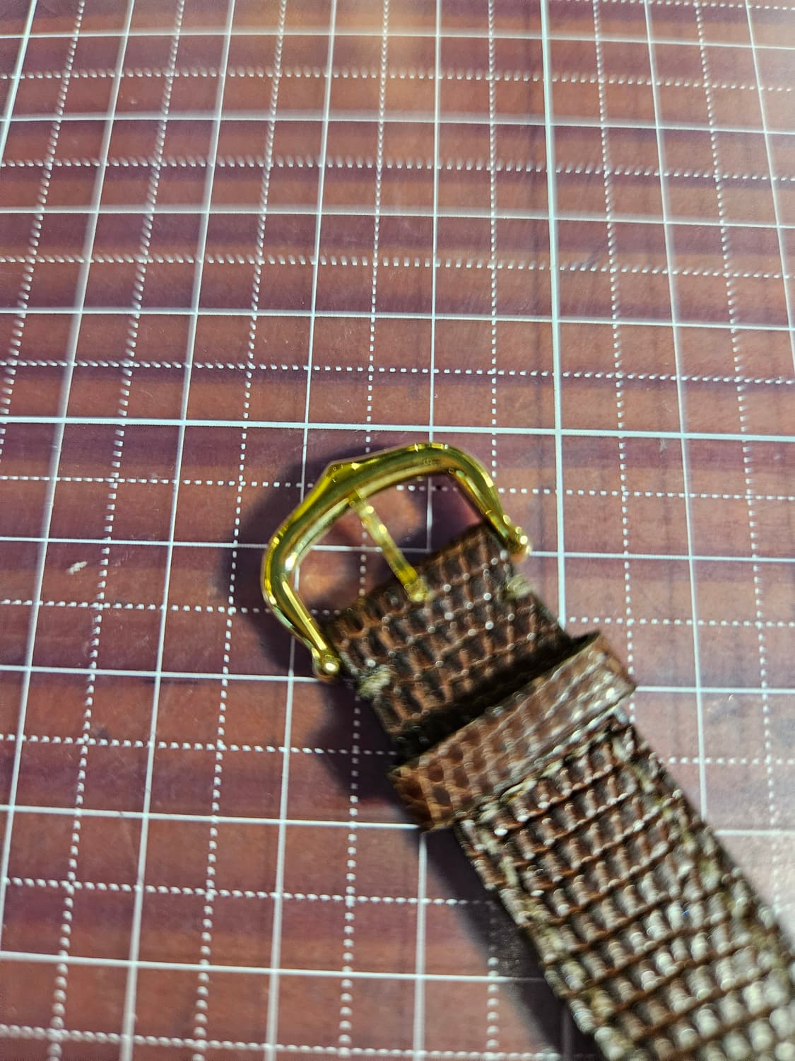 까르띠에 빈티지 머스트 탱크 925실버 18k금장 브라운 가죽 시계 수동 상품이미지7