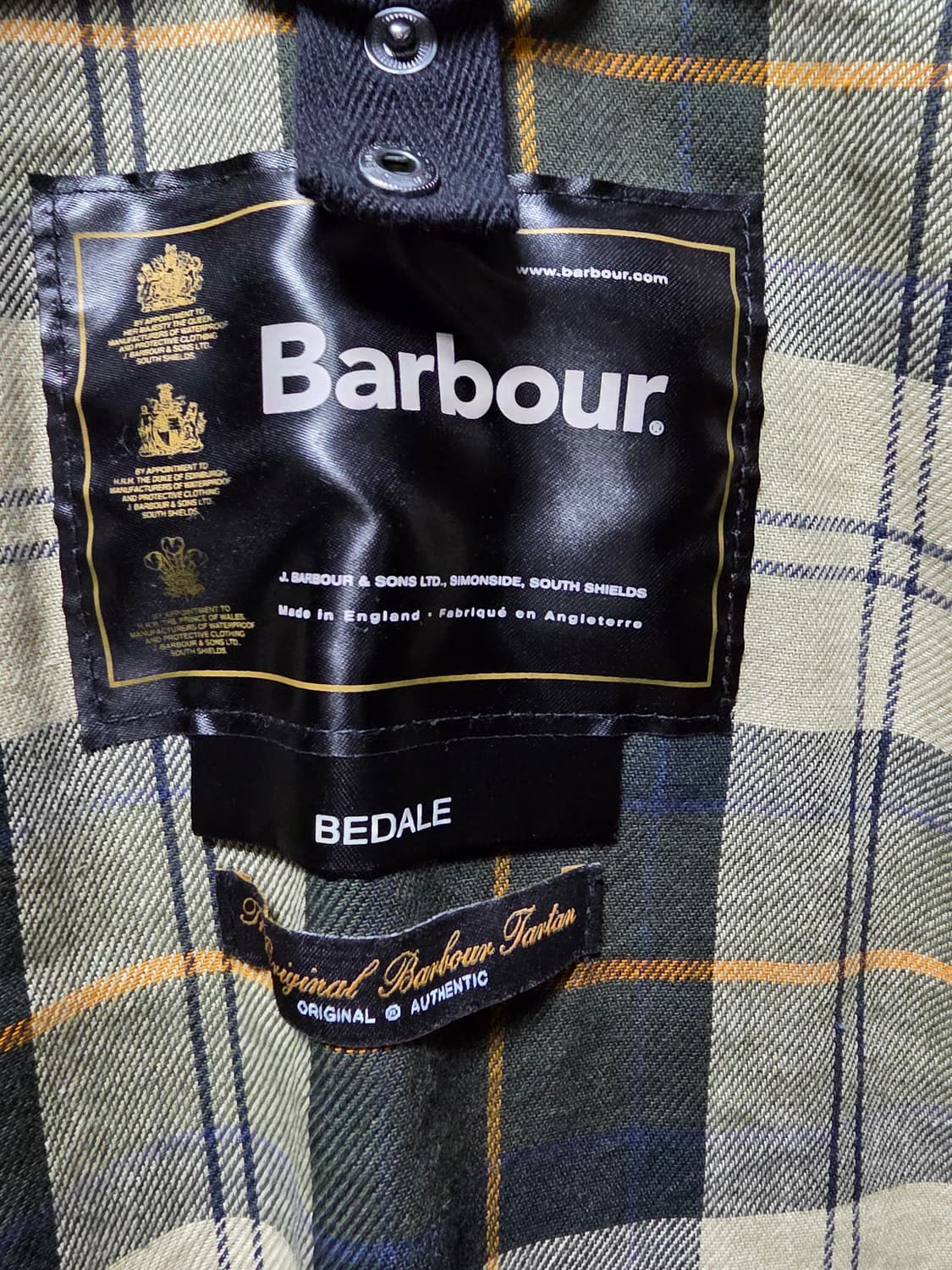 바버 비데일 세이지 왁스자켓 36사이즈 상품이미지3