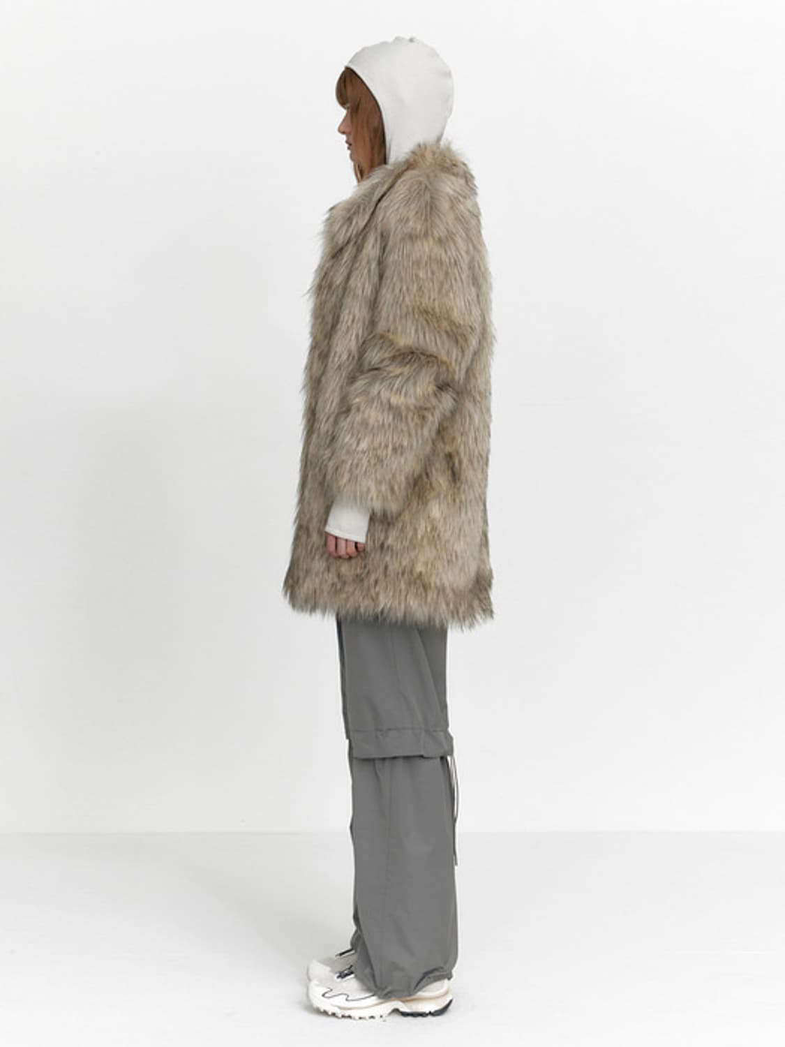 스튜디오테이블 롱헤어 퍼코트 팝니다 상품이미지5