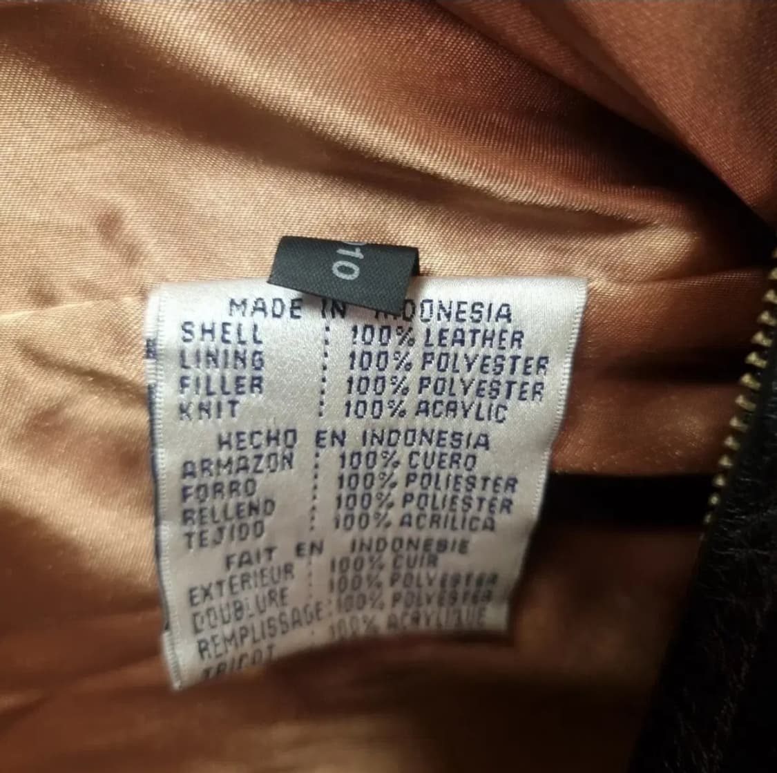 NFL 세인트루이스 램스 가죽자켓 M 상품이미지4