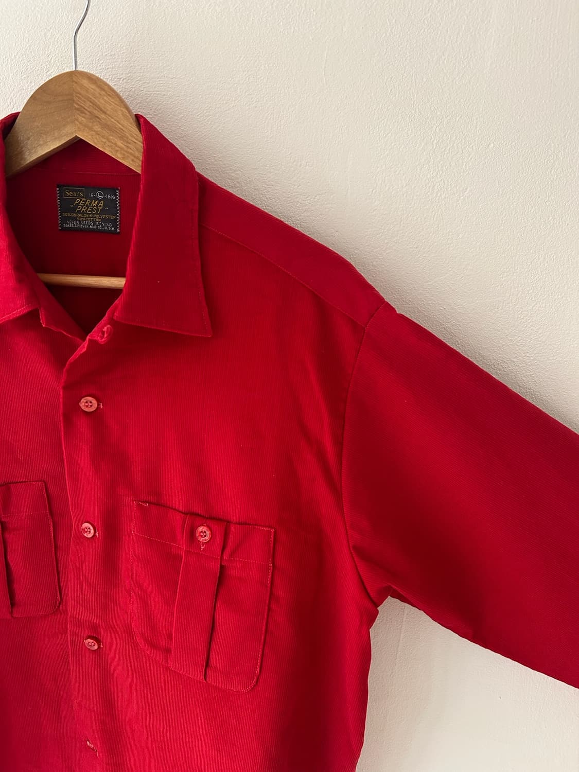 60-70's Sears Perma Prest open collar  상품이미지2