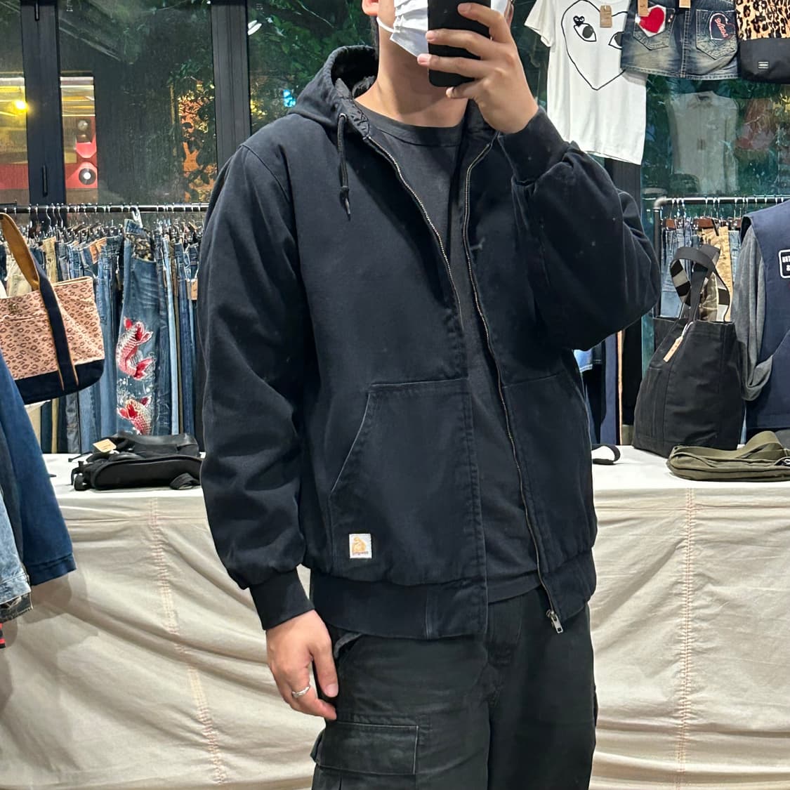 M) 인디펜던트 USA 워크웨어 액티브 자켓 워크 자켓 블랙 상품이미지9