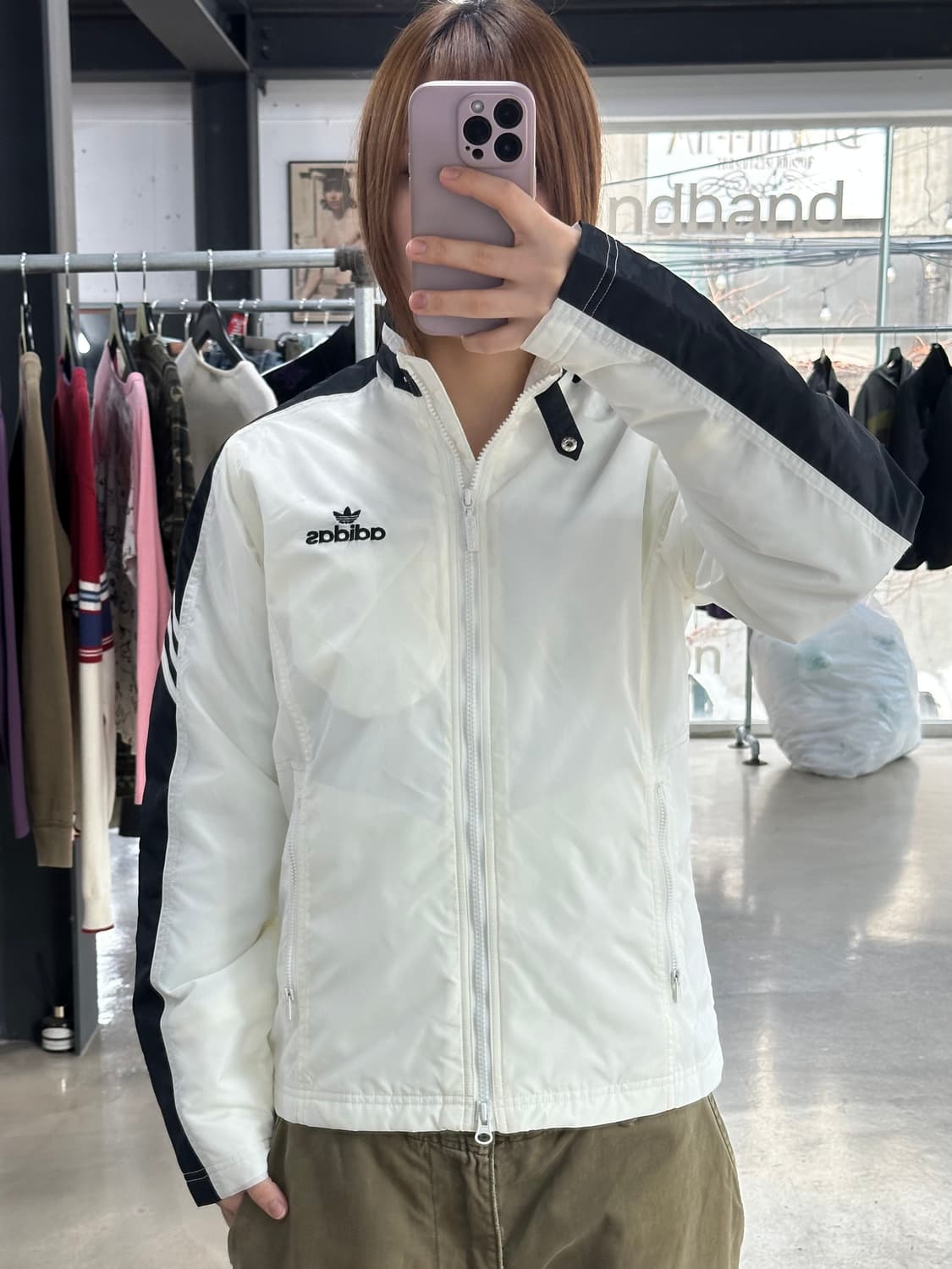 아디다스 넥버튼 투웨이 바이커 점퍼 데드스탁 상품이미지4