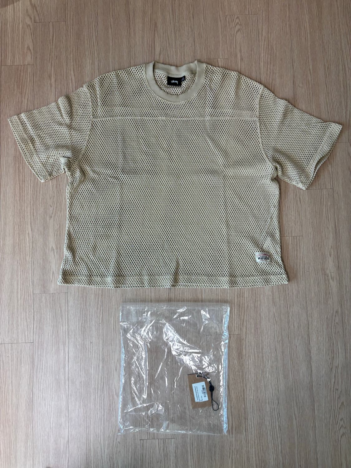 스투시 팀 코튼 메쉬 내추럴 M 사이즈 상품이미지2