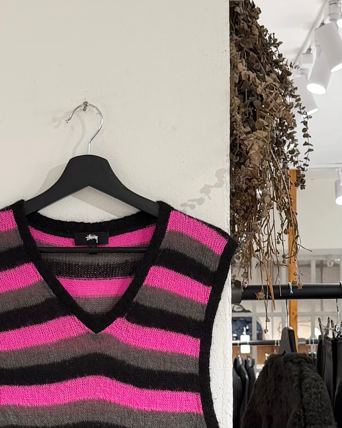 스투시 스트라이프 스웨터 베스트  상품이미지3