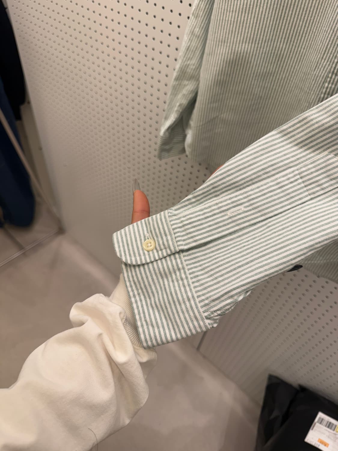 폴로 랄프로렌 스트라이프 셔츠 그린 U837 상품이미지4