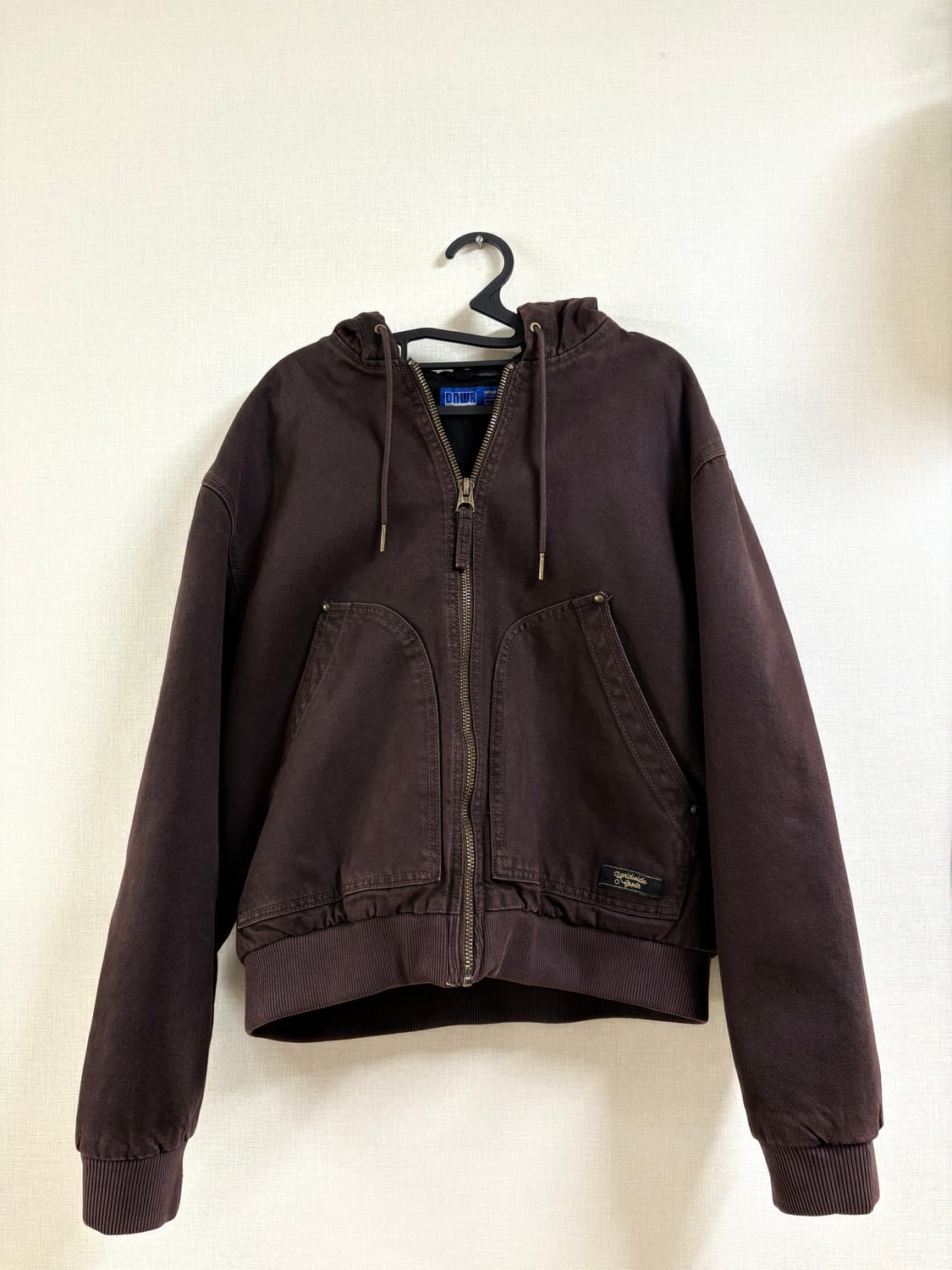 자라 후드 패딩 재킷 브라운 M 상품이미지1