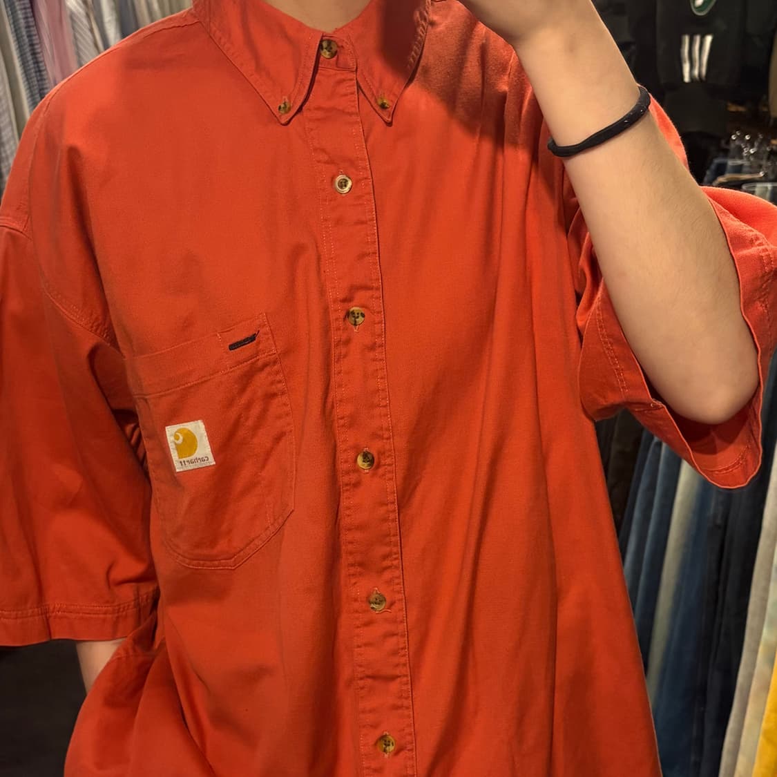 [IM] Carhartt 칼하트 반팔 셔츠 오렌지 상품이미지3