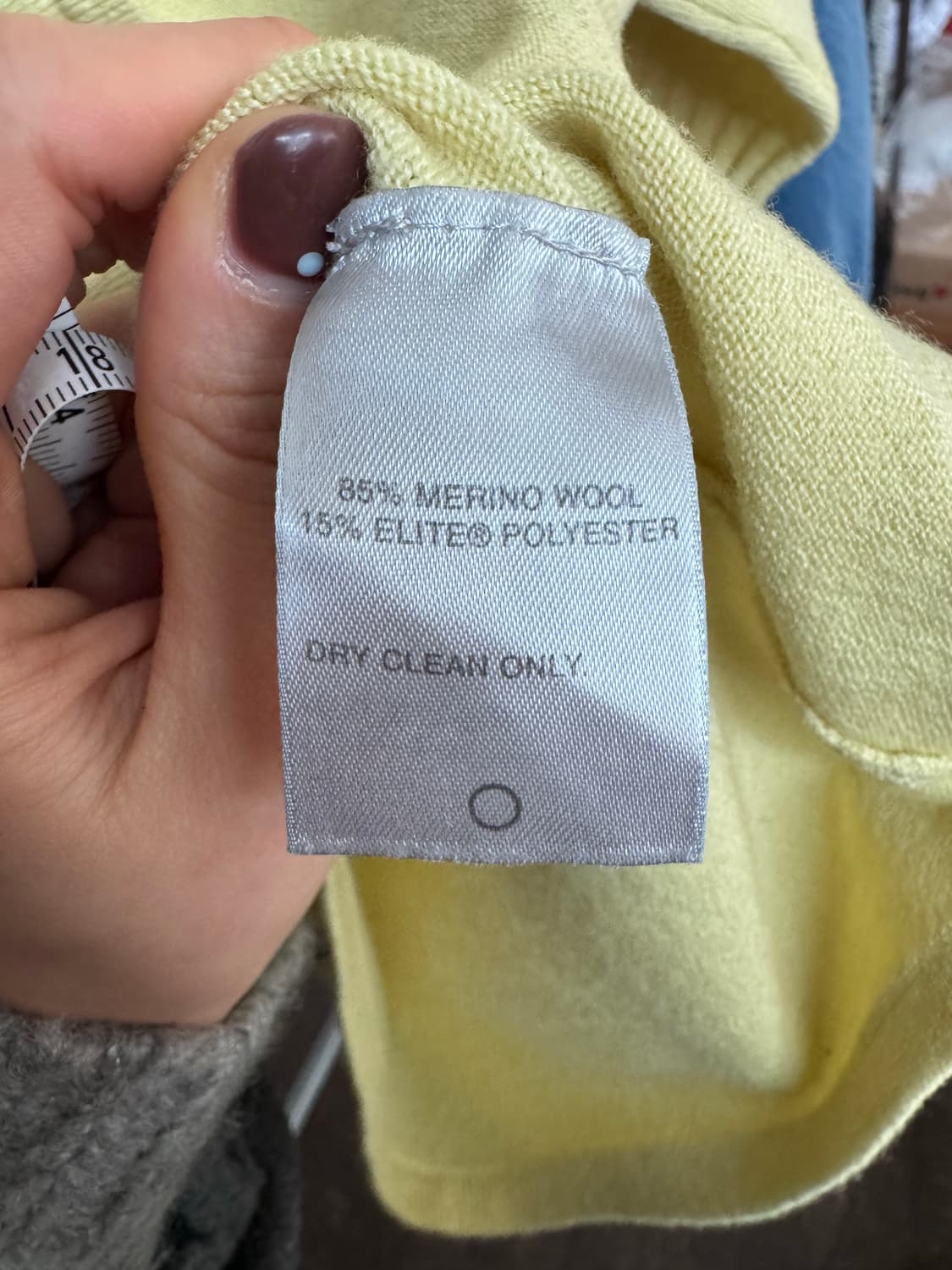 (HALOGEN) 빈티지 메리노 울 버튼 니트 톱 상품이미지6