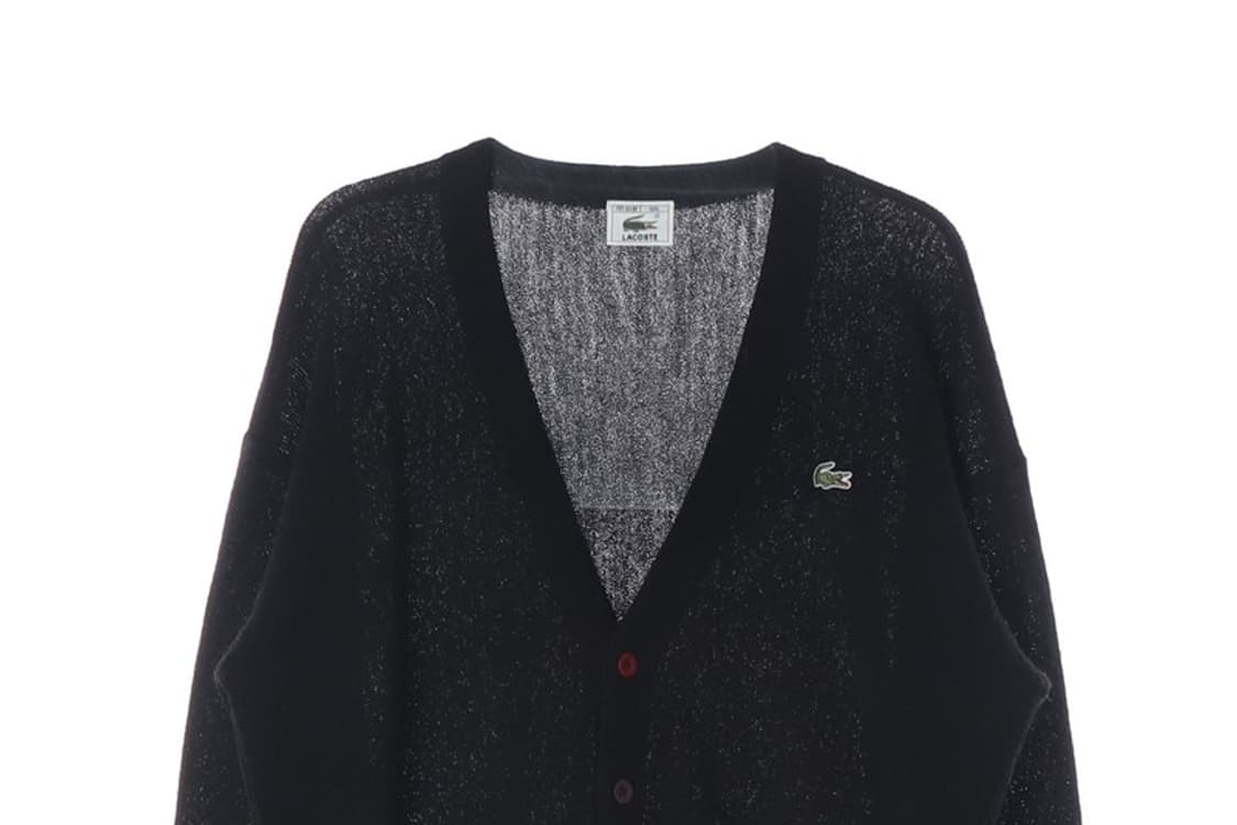 라코스테 90s 울 100% 브이넥 가디건 L 상품이미지3