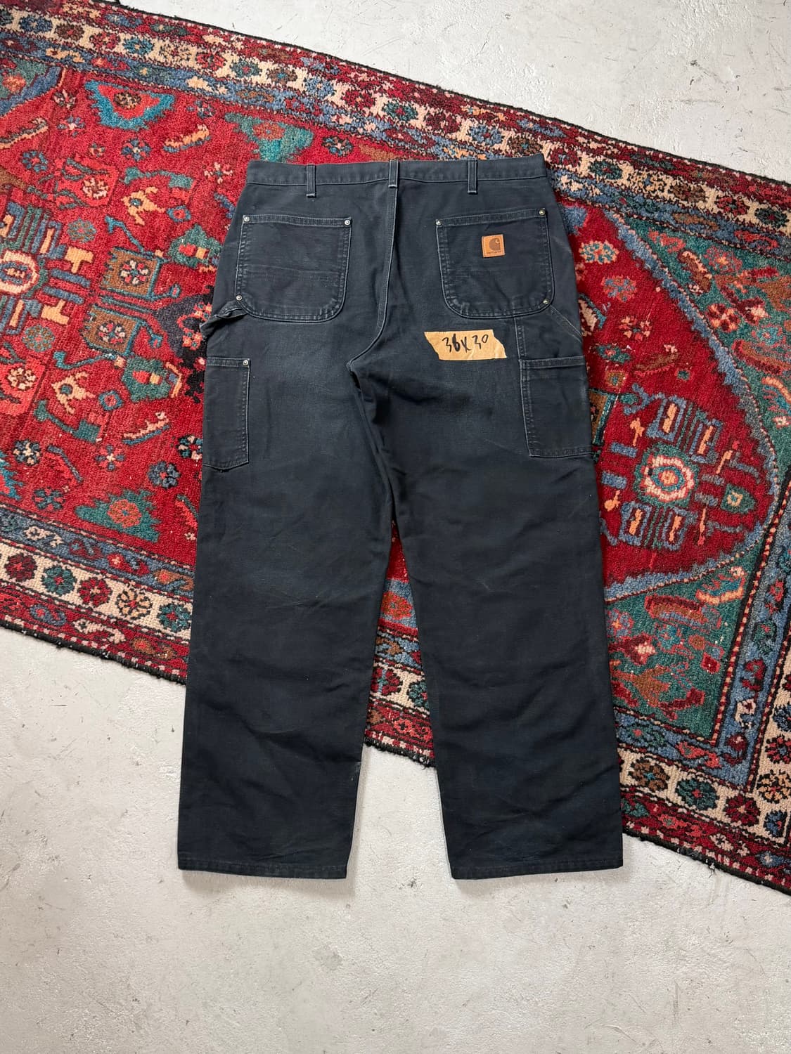 OG 칼하트 B136 더블니 블랙 칼하트 썩블니 카펜터 상품이미지4