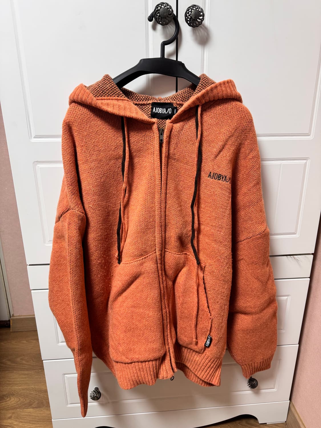 아조바이아조 Wool Knit Zip-Up Hoodie 상품이미지4