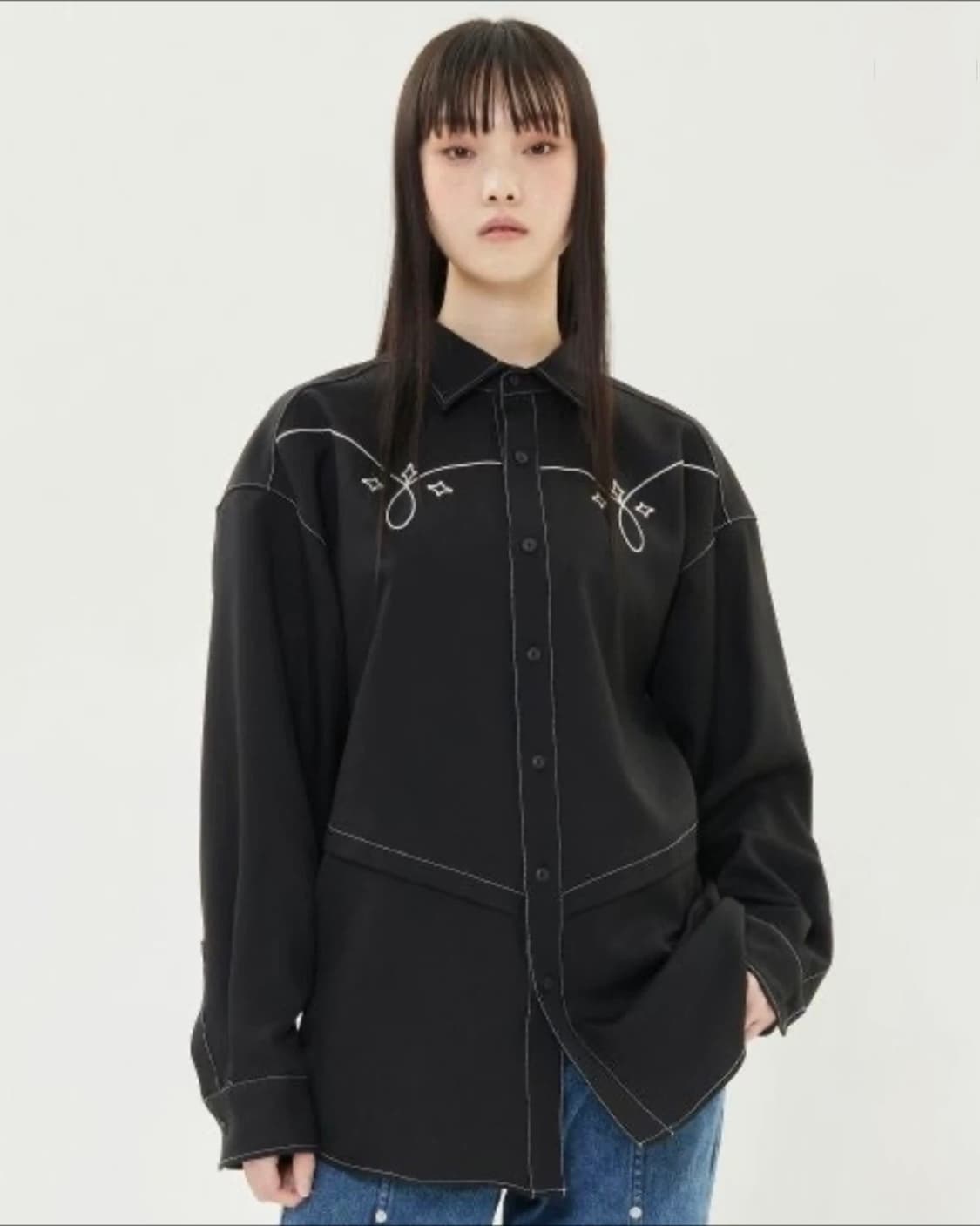 targetto 타게토 웨스턴 슬릿 셔츠 상품이미지1