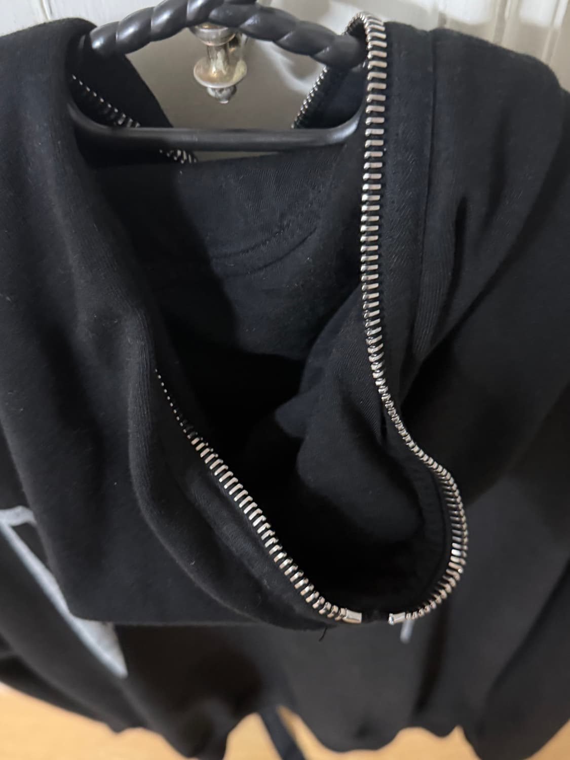 릭오웬스 다크쉐도우 김프 백로고 후드집업 XL 상품이미지3