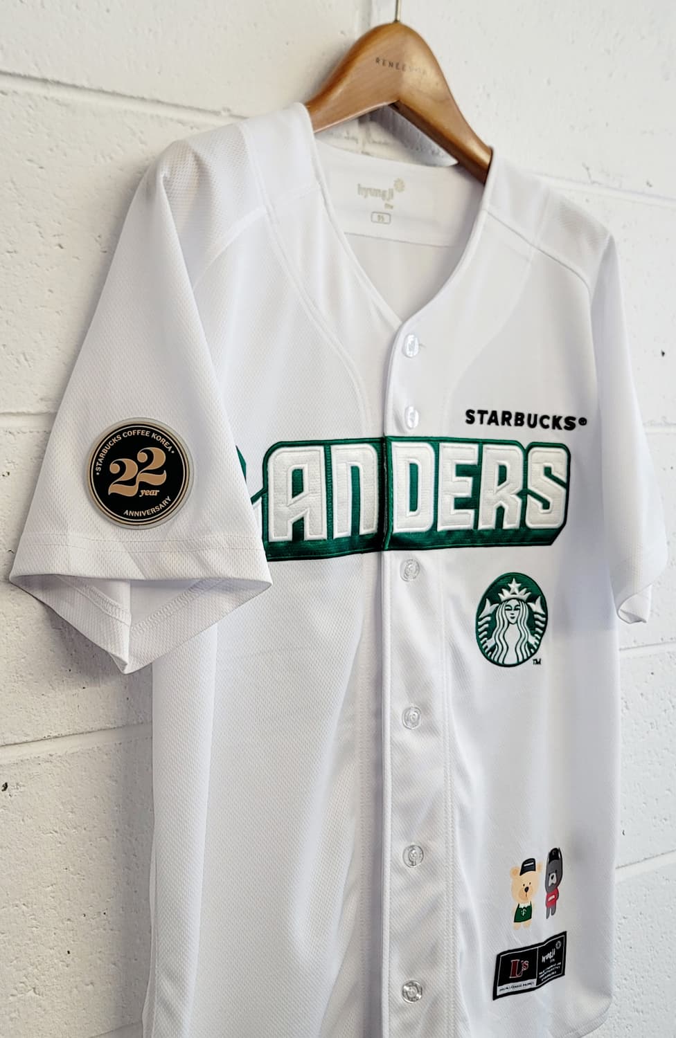 [95.M]SSG랜더스 X 스타벅스 22주년 기념 콜라보 져지(유니폼) 상품이미지5