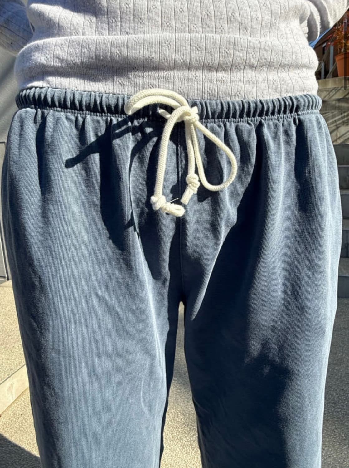 브랜디멜빌 아나스티아 코튼 스웻팬츠 블루 상품이미지3