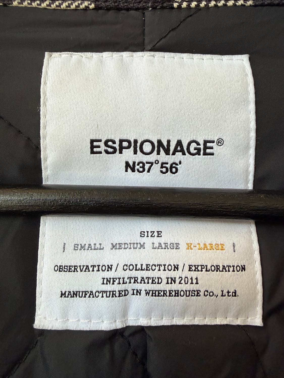 에스피오나지 Hale Padded Coverall Jacket XL 상품이미지5