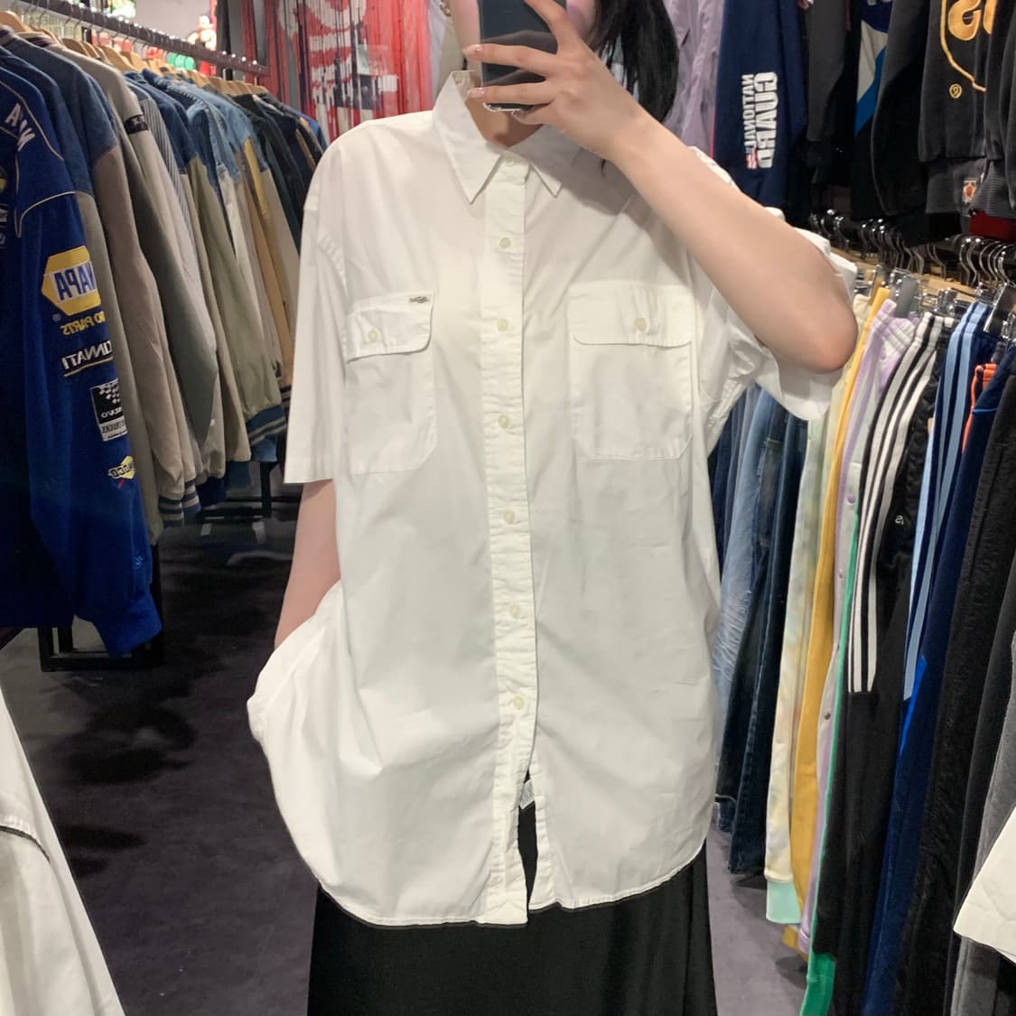 [IM] 폴로 랄프로렌 반팔 투포켓 셔츠 화이트 상품이미지2