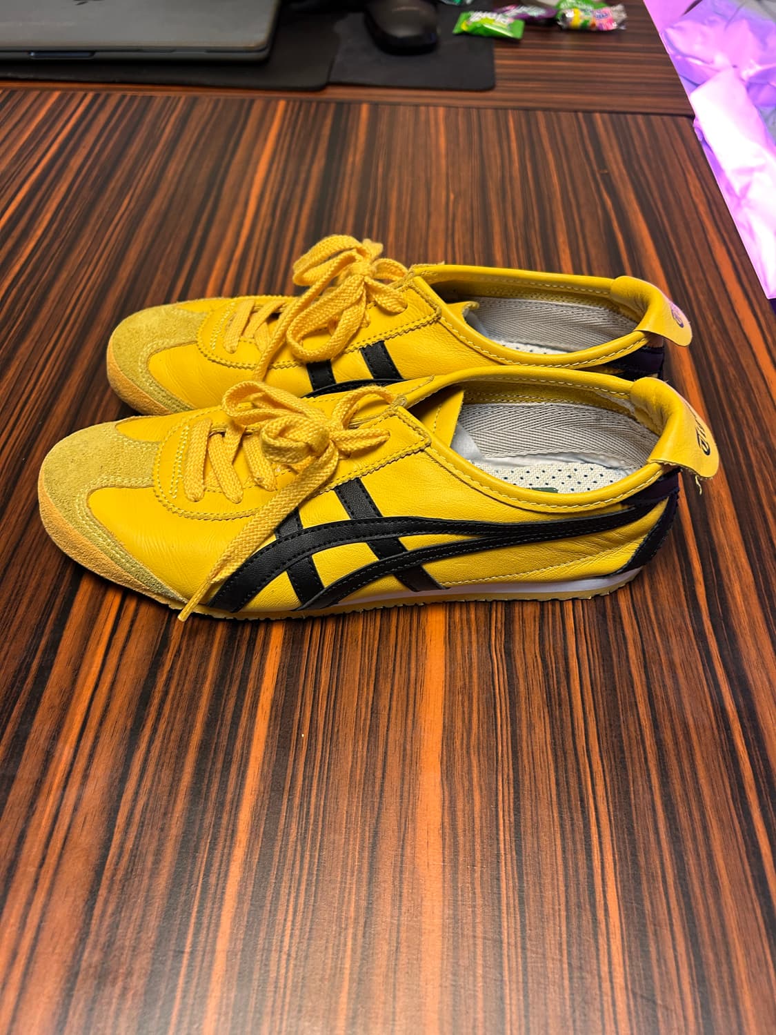 오니츠카 타이거 멕시코66 옐로우 블랙 245사이즈 상품이미지4